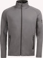 FHB Fleecejacke KUNO Gr. XXL grau – Powerstretch Midlayer aus recyceltem Polyester