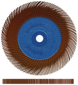 TYROLIT Radialbürste SUNBURST Ø152 mm – Alox/Korund Körnung 80 für Schleifbock