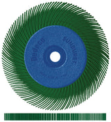 TYROLIT Radialbürste SUNBURST Ø152 mm – Alox/Korund Körnung 80 für Schleifbock