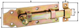 GAH Türriegel Stahl 160 mm, galvanisch verzinkt, mit Knopfgriff und Schlaufe