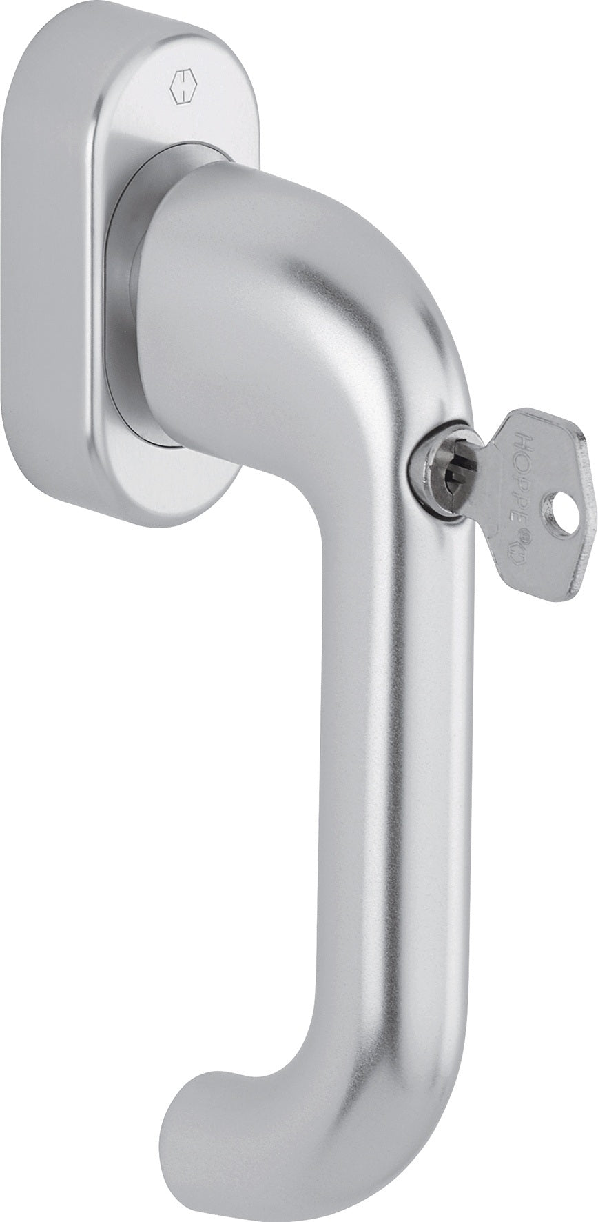 HOPPE Fenstergriff Paris E038S/UD9056 TBT4 abschließbar SecuForte® SecuTBT® VarioFit® Edelstahl