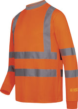 SAFESTYLE Warnschutz-Langarm-T-Shirt OLEAS Gr. M gelb – UV-Schutz UPF 40+ & EN ISO 20471 Kl. 2