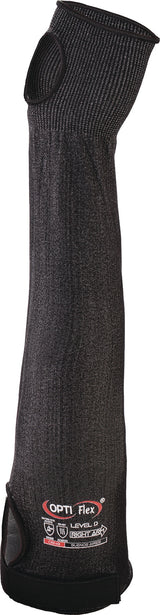 OPTIFLEX Armschützer BUENOS AIRES 45 cm schwarz-melange EN388/EN407 PSA II – 10 Paar