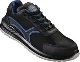 GÖHREN NUOVO Sicherheitsschuh S1P FO SR ESD, Gr. 40, schwarz/blau, Weite 10,5