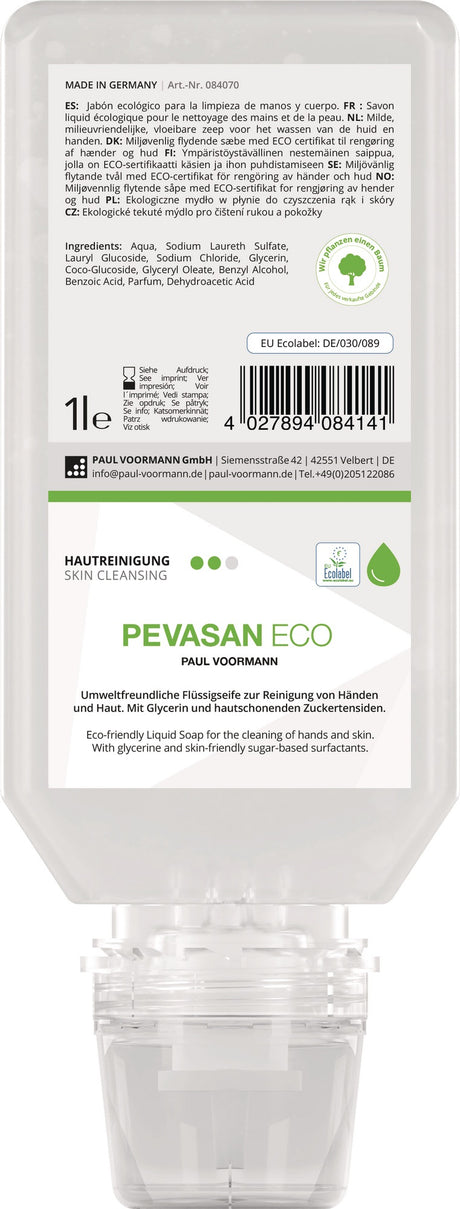 Handreinigung Pevasan ECO 2l ph-hautneutral Softflasche von PAUL VOORMANN – milde Hautreinigungs-Lotion