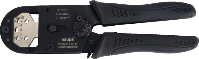 HAUPA HUPcompact HC06 Crimpzange für MC4 Stecker 4–10 mm² – 205 mm
