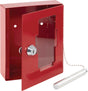 BURG-WÄCHTER Notschlüsselbox EMG 6165 – Stahlblech, rot lackiert, 1 Haken, inkl. Glasbruchstift