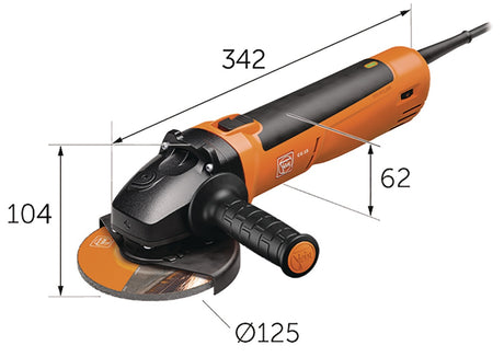 FEIN Winkelschleifer CG 15-125 BL 125 mm 1500 W bürstenloser PowerDrive Motor