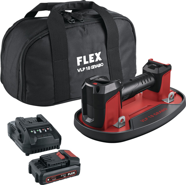 FLEX Akku-Vakuumheber VLP Grabo 18 V 2,5 Ah – 170 kg Haltekraft, max. 0,8 bar