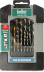 HELLER Metallbohrer-Set Stepstar HSS-Co TiN 19-tlg. DIN 338 mit Heavy-Duty Box