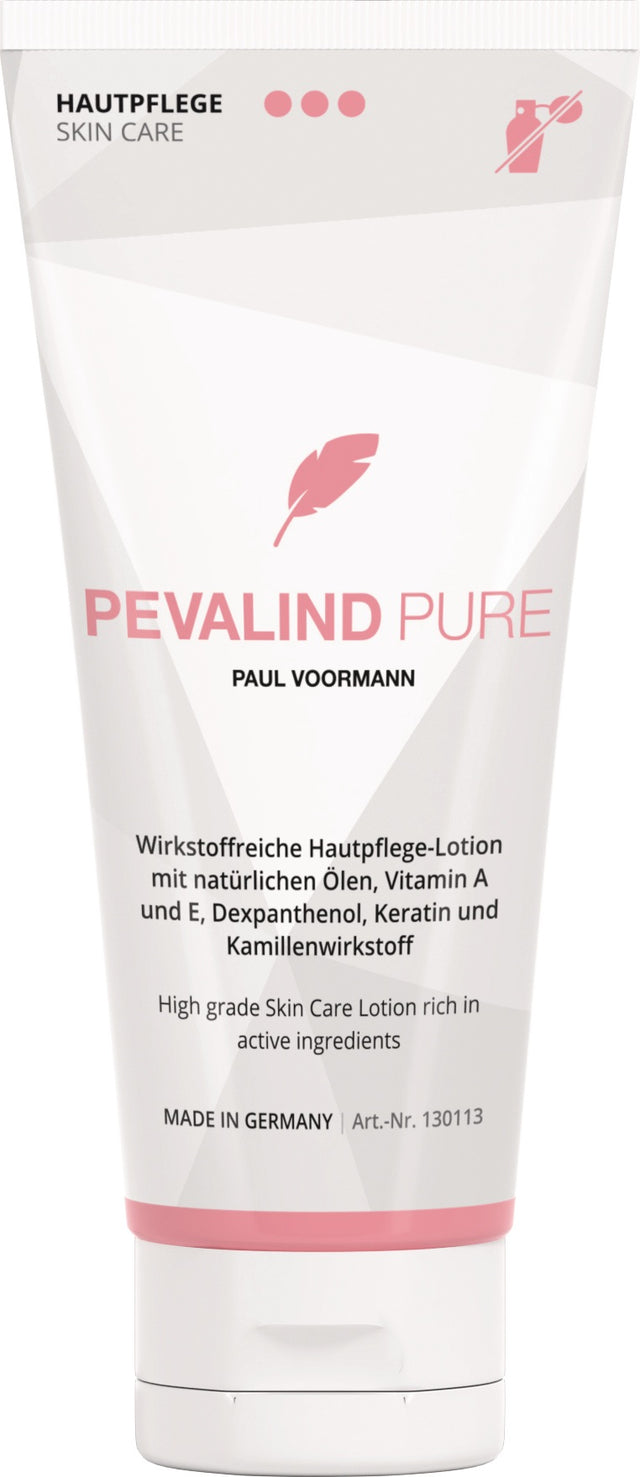 PEVALIND PURE Hautpflege-Lotion 100 ml von PAUL VOORMANN – pH-hautneutral, silikonfrei, parfümfrei