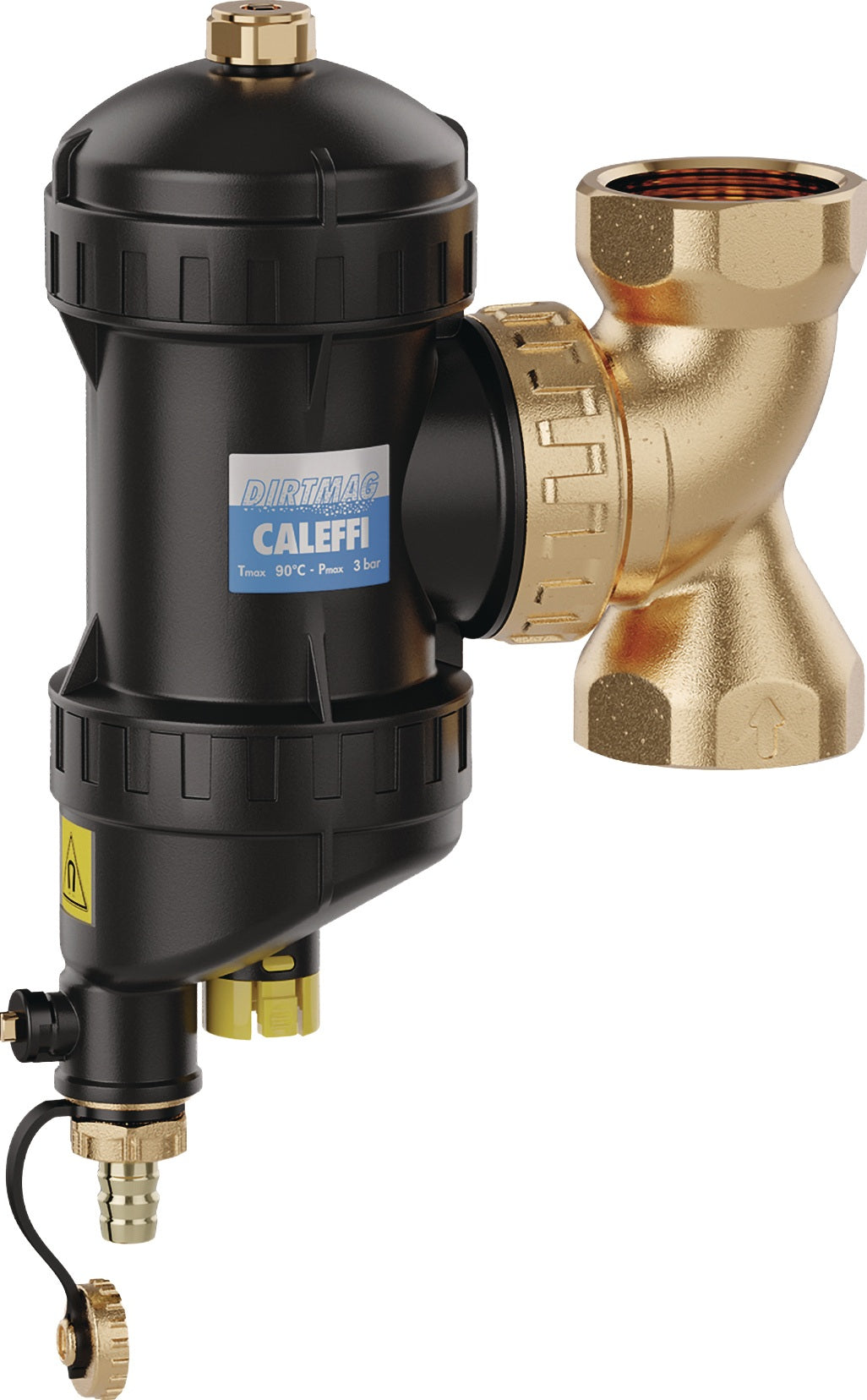 CALEFFI Dirtmag Schlammabscheider 1 1/2" IG mit Magnet, Kunststoff, drehbar