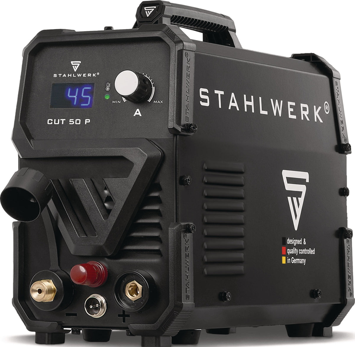 STAHLWERK Plasmaschneidinverter CUT 50 P mit Zubehör – 15–45 A, HF-Pilotzündung, bis 15 mm Baustahl