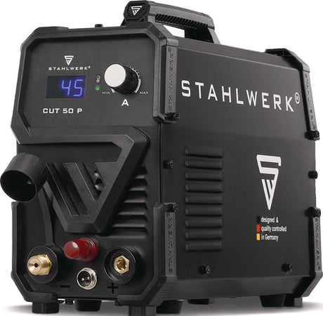 STAHLWERK Plasmaschneidinverter CUT 50 P mit Zubehör – 15–45 A, HF-Pilotzündung, bis 15 mm Baustahl
