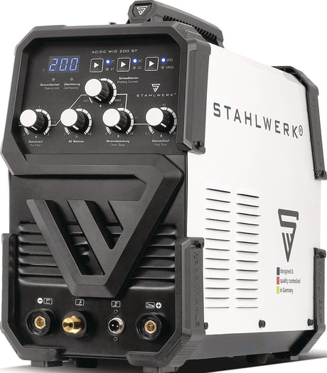STAHLWERK TIG-Schweißanlage AC/DC WIG 200 ST mit Zubehör – 10-200 A, gasgekühlt, HF-Zündung