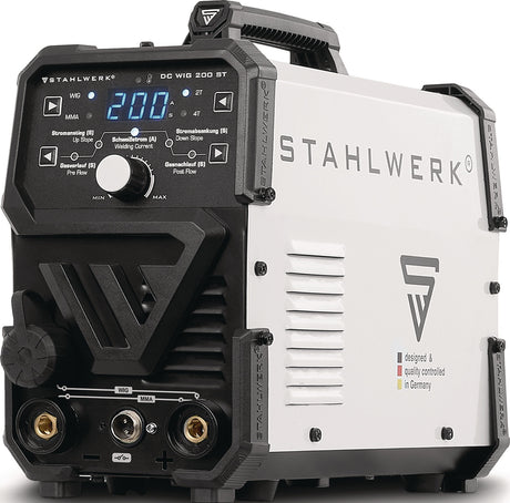 STAHLWERK DC WIG 200 ST TIG-Schweißanlage mit Zubehör – 200 A, IGBT, 2-in-1 WIG/MMA