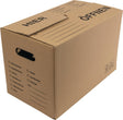 Umzugskarton Wellpappe L520xB280xH320mm zweiwellig braun von TransPak AG – 15 Stück