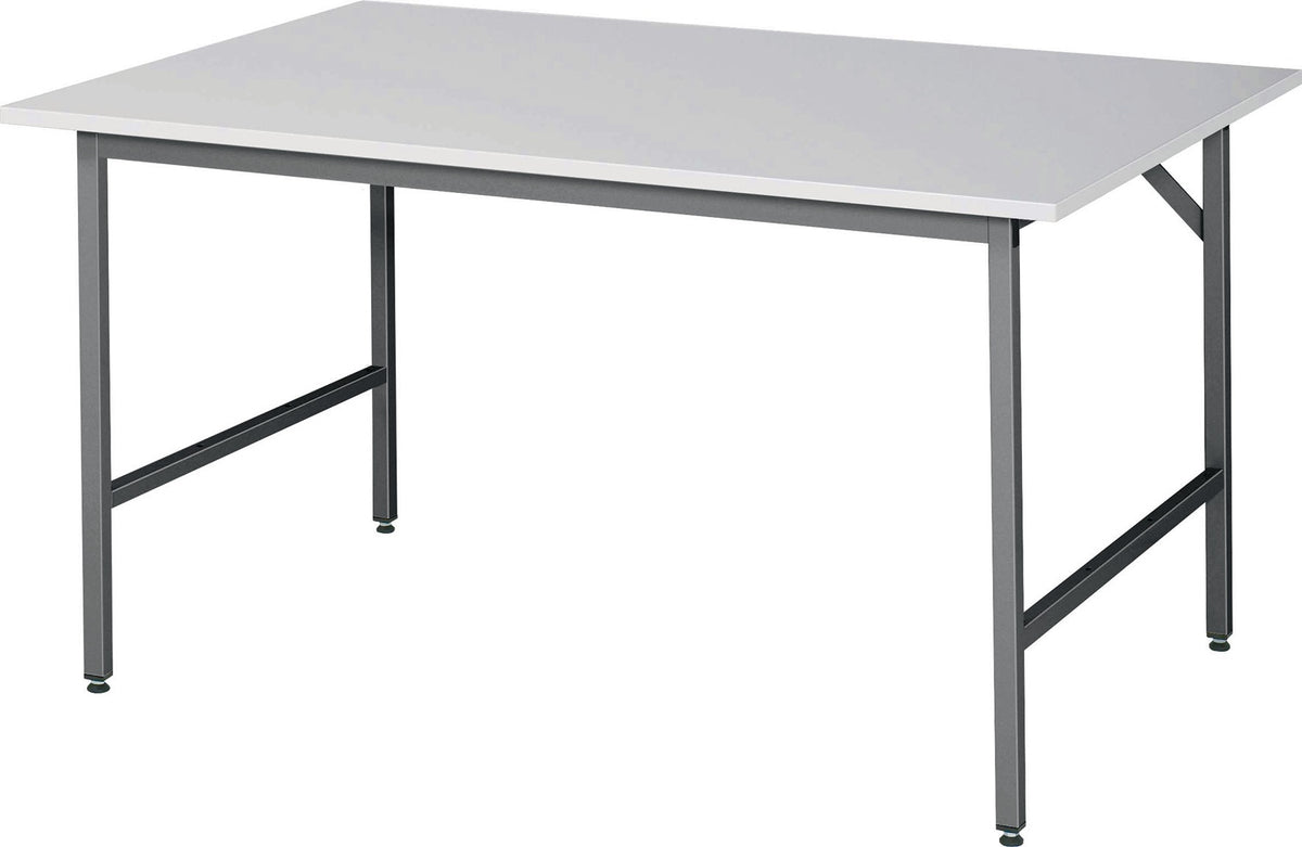 RAU Arbeitstisch Jerry 1500x800 mm Melamin-Arbeitsplatte höhenverstellbar anthrazitgrau