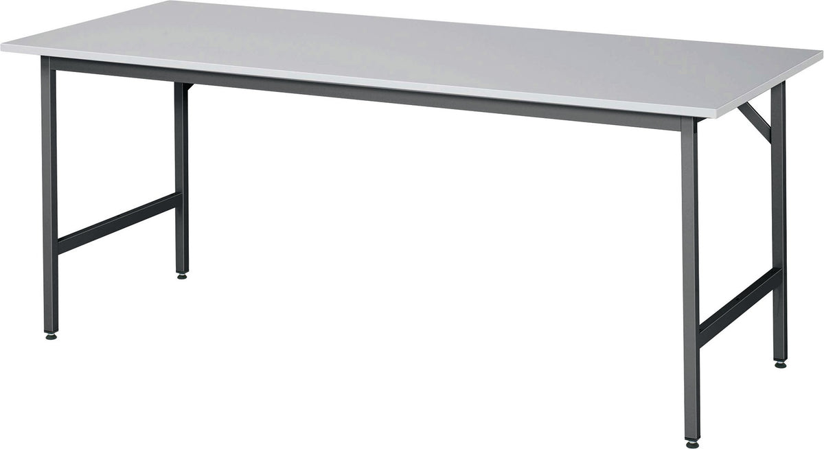 RAU Arbeitstisch Jerry 1500x800 mm Melamin-Arbeitsplatte höhenverstellbar anthrazitgrau