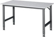 RAU Werktisch Tom 1500 mm Melaminplatte höhenverstellbar 500 kg anthrazitgrau