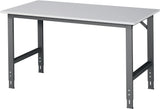 RAU Werktisch Tom 1500 mm Melaminplatte höhenverstellbar 500 kg anthrazitgrau