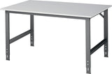 RAU Werktisch Tom 1500 mm Melaminplatte höhenverstellbar 500 kg anthrazitgrau