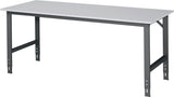 RAU Werktisch Tom 1500 mm Melaminplatte höhenverstellbar 500 kg anthrazitgrau