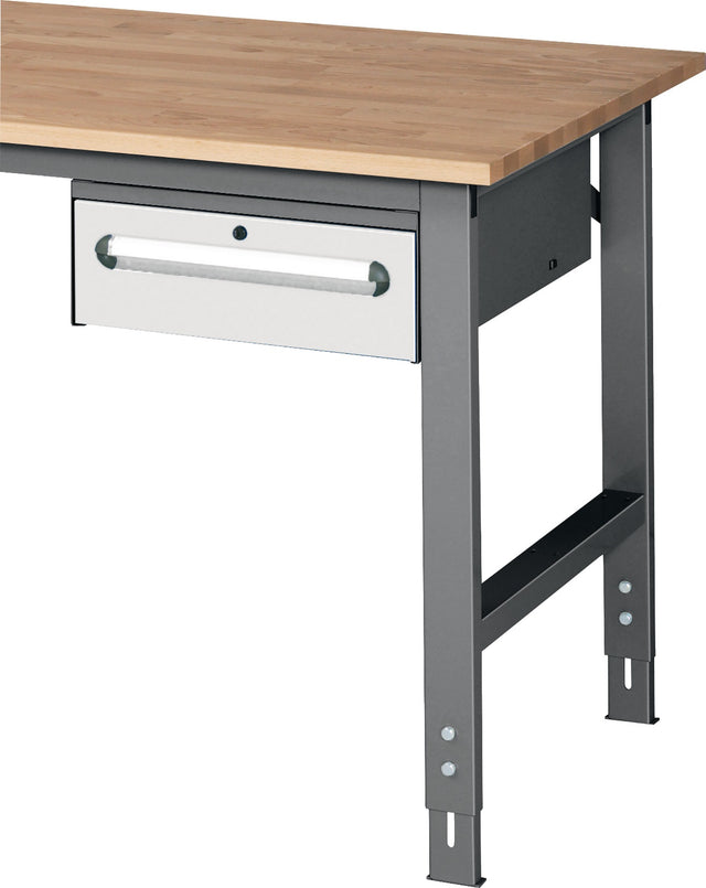 RAU Unterbauschrank H175xB440xT600mm anthrazitgrau/lichtgrau 1 Schublade Einfachauszug