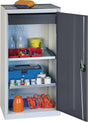 STUMPF Werkzeug-/Beistellschrank 1000x500x500 mm – 1 Schublade, 2 Böden, lichtgrau/anthrazitgrau