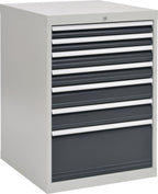 2 x 75, 2 x 100, 2 x 125, 1 x 300 mm / anthrazitgrau, RAL 7016 / 705 mm