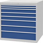 2 x 50, 3 x 100, 2 x 150, 1 x 200 mm / signalblau, RAL 5005 / 1005 mm