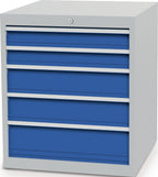 2x 100, 2x 150, 1x 200 mm / signalblau, RAL 5005 / 705 mm