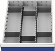 Bedrunka & Hirth Schubladenunterteilungsmaterial Front-H. 150 mm 2 Längs-/6 Querteiler Schubladenbreite 450 mm
