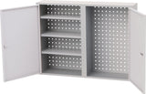 BEDRUNKA+HIRTH Hängeschrank 750x1000x200 mm mit Vollblechtüren, abschließbar, lichtgrau