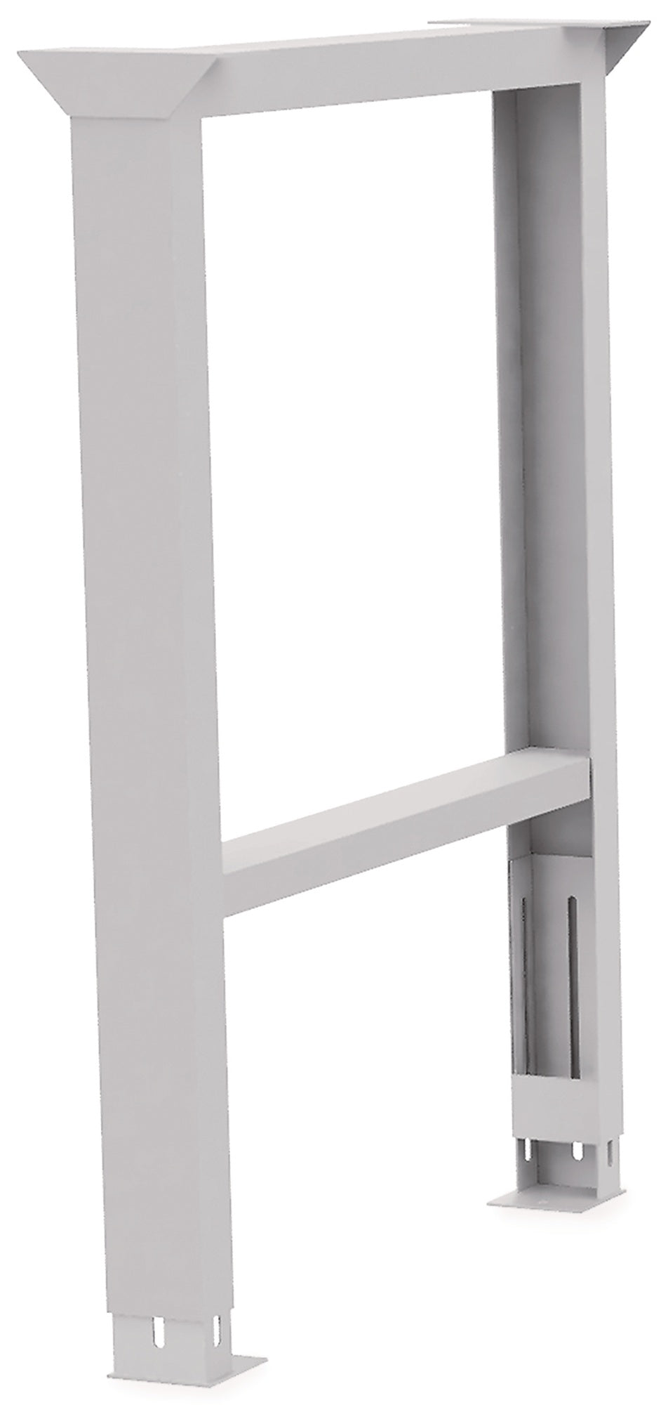 BEDRUNKA+HIRTH Werkbankfuß verstellbar H719-1019 x B150 mm lichtgrau RAL 7035