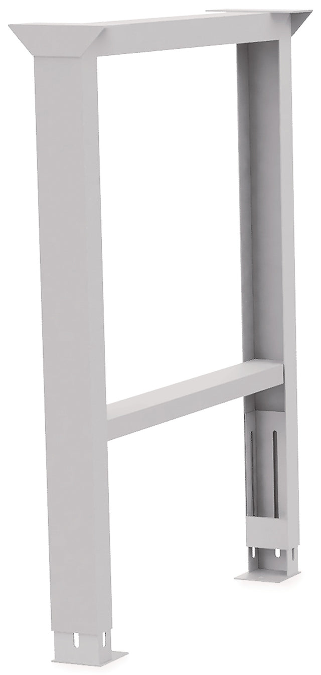 BEDRUNKA+HIRTH Werkbankfuß verstellbar H719-1019 x B150 mm lichtgrau RAL 7035