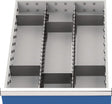 BEDRUNKA+HIRTH Schubladenunterteilungsmaterial Front-H.100-125mm 2 Längs- u. 6 Querteiler
