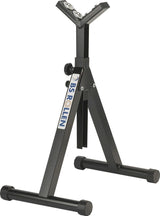 BS Rollen Materialstütze mit 4 Kugelrollen Ø 25 mm, Höhe 715–1060 mm, Tragfähigkeit 100–200 kg