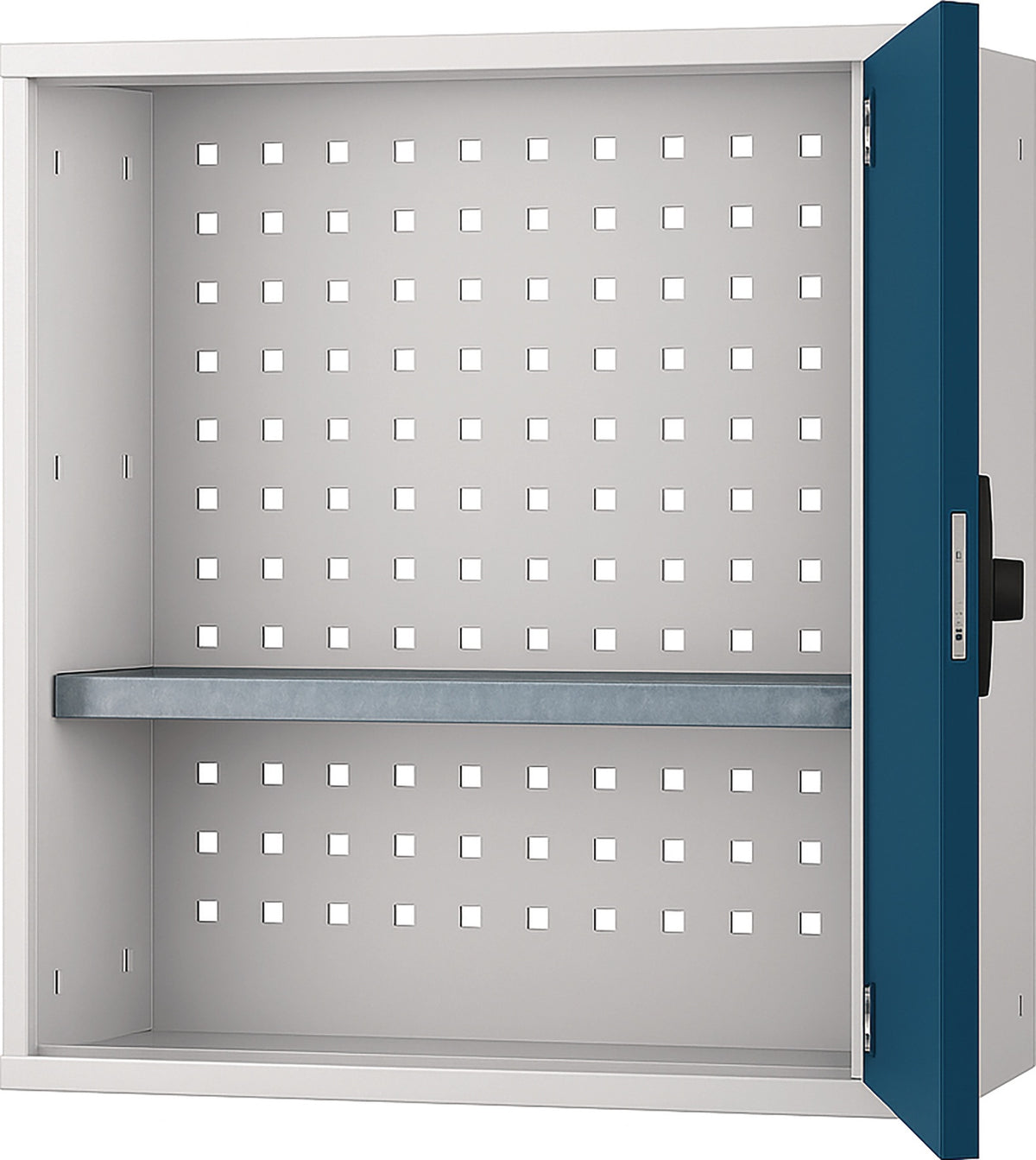 BEDRUNKA+HIRTH Hängeschrank 600x600x200 mm Vollblechtür lichtgrau RAL 7035