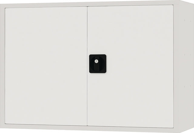 BEDRUNKA+HIRTH Hängeschrank 600x900x200 mm mit Vollblechtür, lichtgrau – Stahlblech, 1 Fachboden