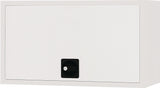 BEDRUNKA+HIRTH Hängeschrank 400x700x310 mm mit Vollblechtür, lichtgrau – Stahlblech, Klapptür mit Gasfeder