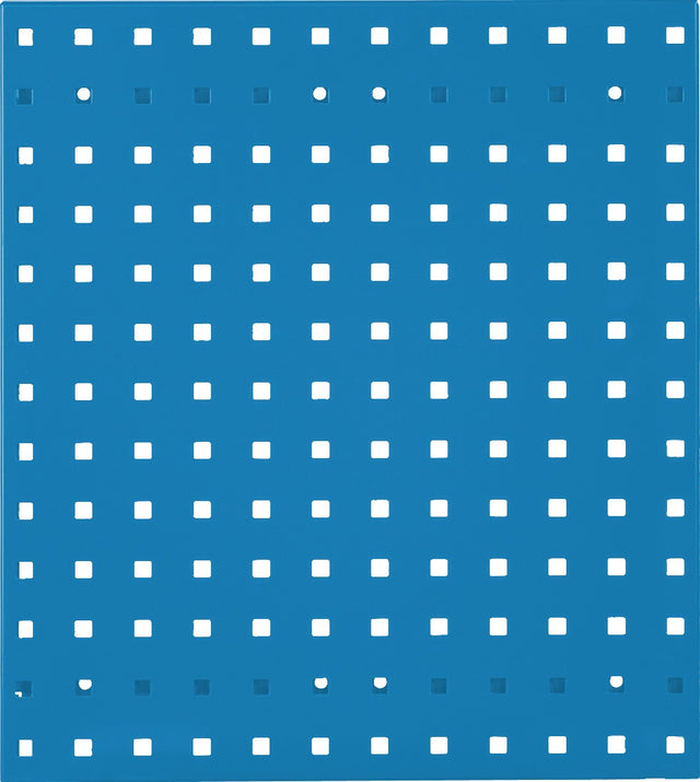 RASTERPLAN Lochplatte 450x500 mm himmelblau RAL 5015 – Stahlblech, 38 mm Lochabstand