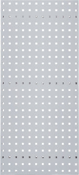 RASTERPLAN Lochplatte 450x500 mm himmelblau RAL 5015 – Stahlblech, 38 mm Lochabstand