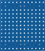 RASTERPLAN Lochplatte 450x500 mm himmelblau RAL 5015 – Stahlblech, 38 mm Lochabstand