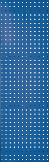 RASTERPLAN Lochplatte 450x500 mm himmelblau RAL 5015 – Stahlblech, 38 mm Lochabstand