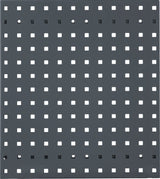 RASTERPLAN Lochplatte 450x500 mm himmelblau RAL 5015 – Stahlblech, 38 mm Lochabstand