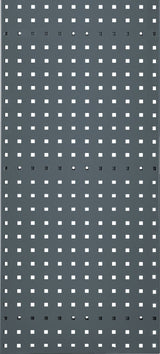 RASTERPLAN Lochplatte 450x500 mm himmelblau RAL 5015 – Stahlblech, 38 mm Lochabstand