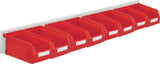 RASTERPLAN Sichtlagerkastenset 920x250x140 mm Stahlblech/Polyethylen blau