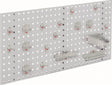 RASTERPLAN Lochplatte B450xL1000mm lichtgrau RAL 7035 18 tlg. – Stahlblech, 38 mm Lochabstand