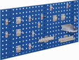 RASTERPLAN Lochplatte 450x1000 mm enzianblau 18-teilig – Werkzeugwand mit Haltern